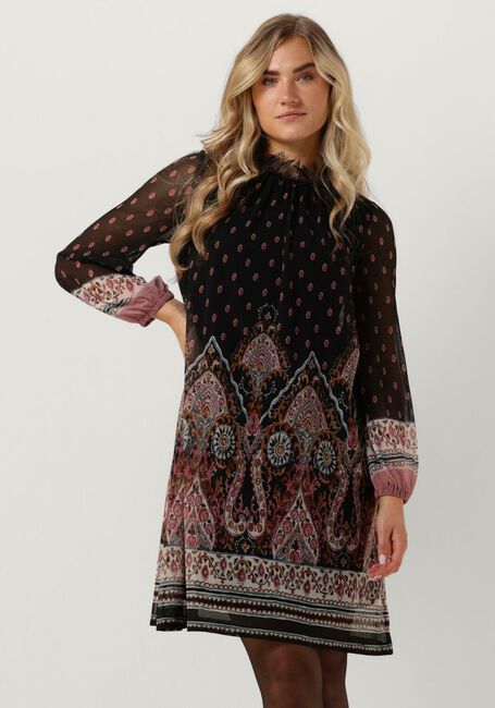 Schwarze ANA ALCAZAR Midikleid DRESS LACE NECK - large