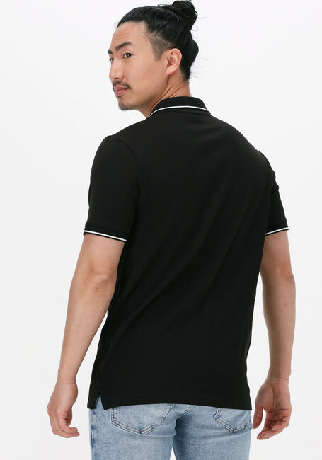 Schwarze CALVIN KLEIN Polo-Shirt STRETCH PIQUE TIPPING SLIM POLO - large