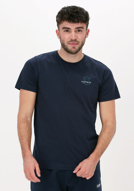 Dunkelblau BLS HAFNIA T-shirt MINI OUTLINE LOGO T-SHIRT - large