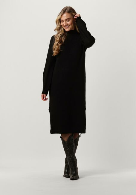 Schwarze Y.A.S. Midikleid YASBALIS LS FUNNEL KNIT DRESS - large