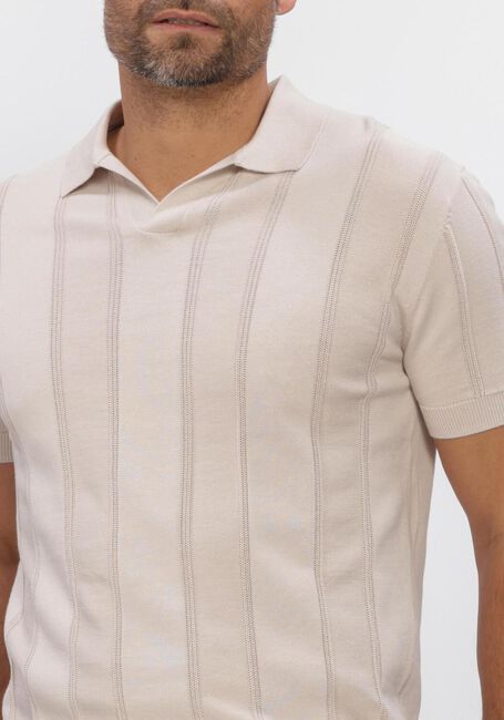 Beige GENTILUOMO Polo-Shirt POLO NO BUTTONS SS - large