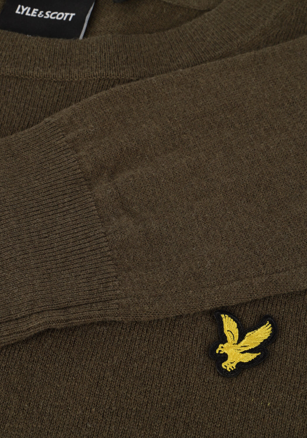 Gr&uuml;ne LYLE & SCOTT Pullover COTTON MERINO CREW NECK JUMPER - large