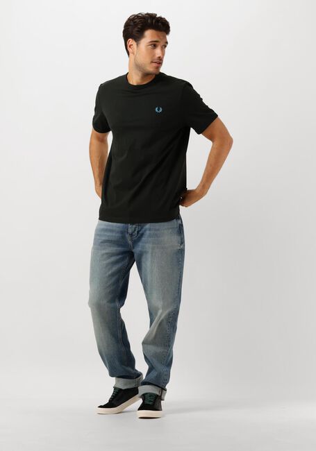 Gr&uuml;ne FRED PERRY T-shirt RINGER T-SHIRT - large