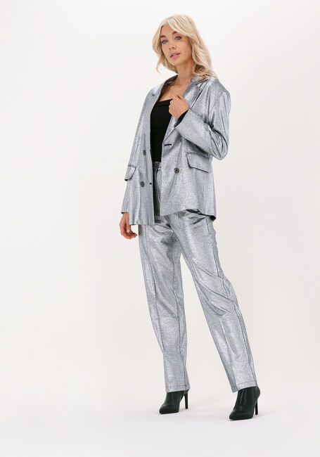 Silberne SELECTED WOMEN Hose SANA HW TAPERED PANTS - large