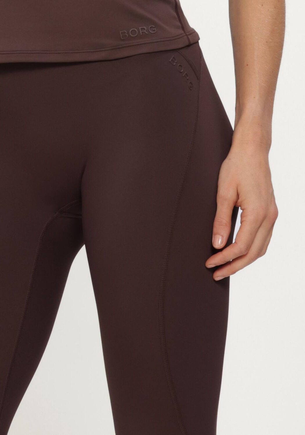 Braune BJORN BORG Hosen BORG SLEEK TIGHTS - large