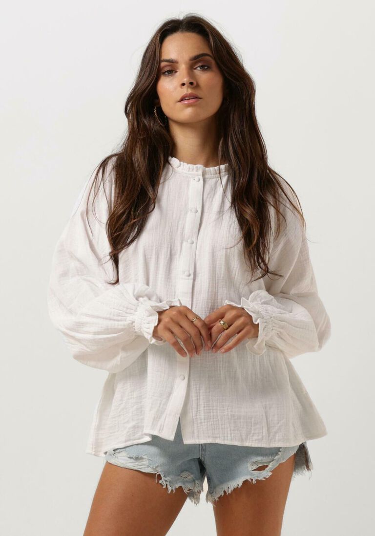 weiße notre-v bluse x florine osito blouse