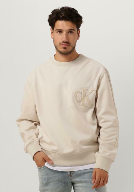 Nicht-gerade weiss CALVIN KLEIN Sweatshirt CK CHENILLE CREW NECK - large