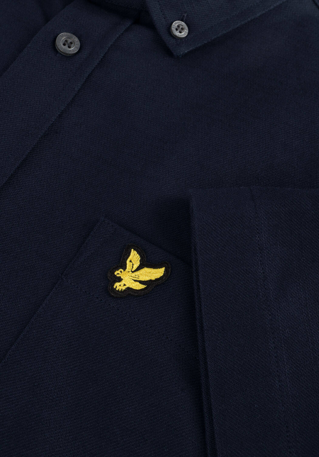 Dunkelblau LYLE & SCOTT Casual-Oberhemd COTTON SLUB SHORT SLEEVE SHIRT - large