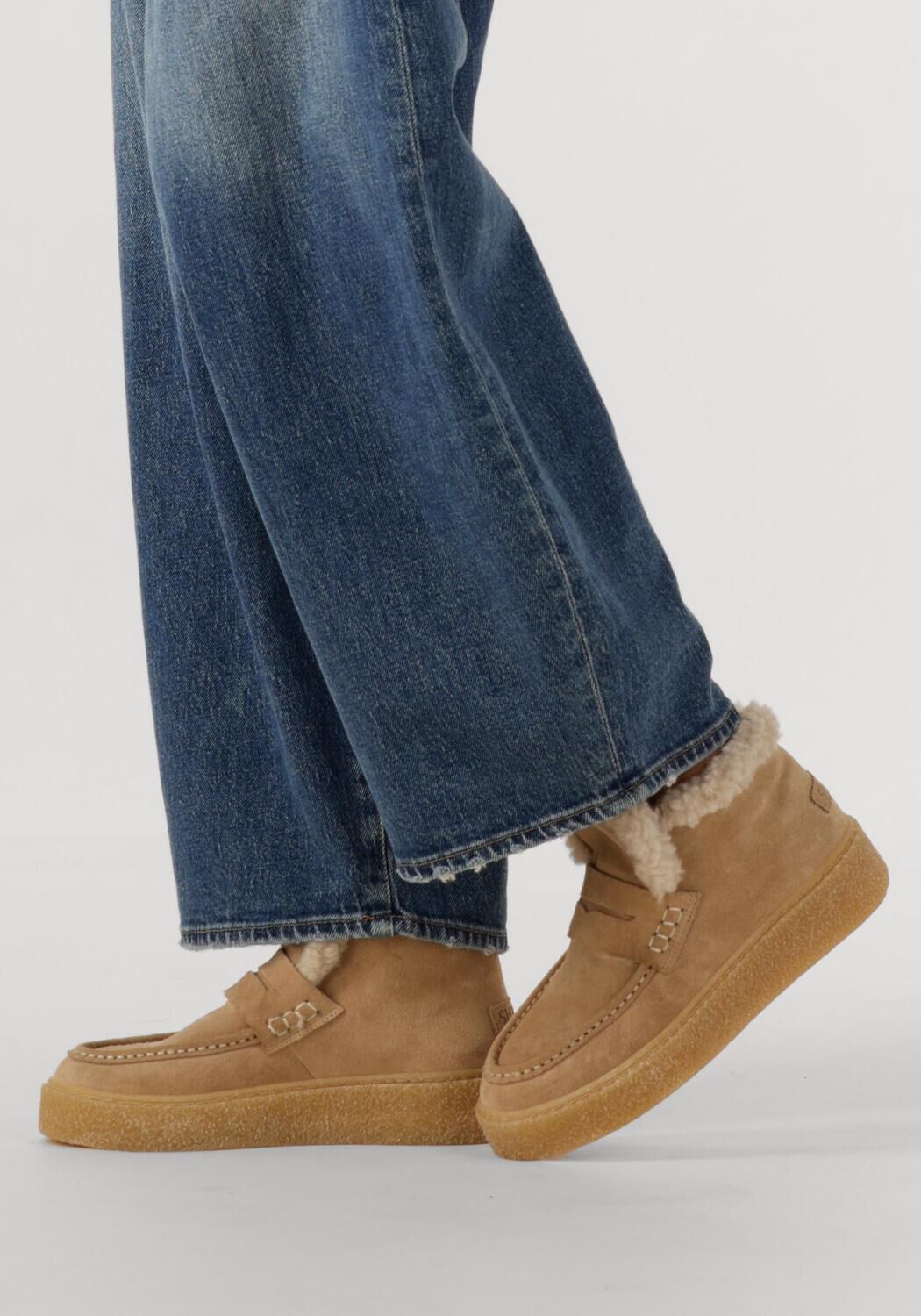 Beige SHABBIES Ankle Boots SENNA ANNA - large