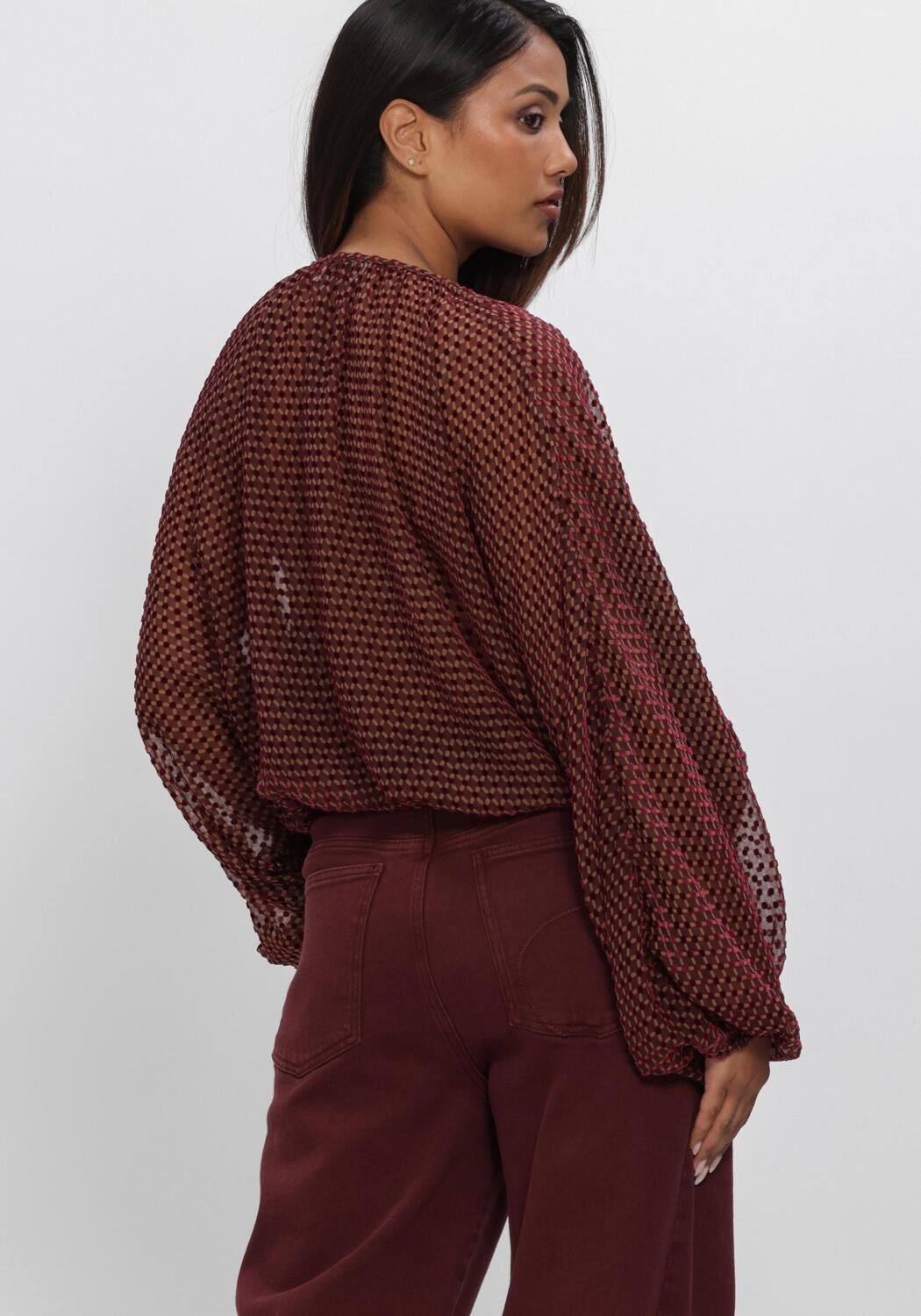 Bordeaux NUKUS Blusen ALICIA BLOUSE PATTERN - large