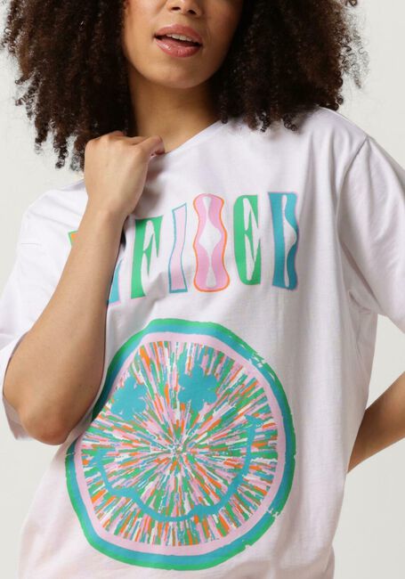 Weiße REFINED DEPARTMENT T-shirt MAGGY - large