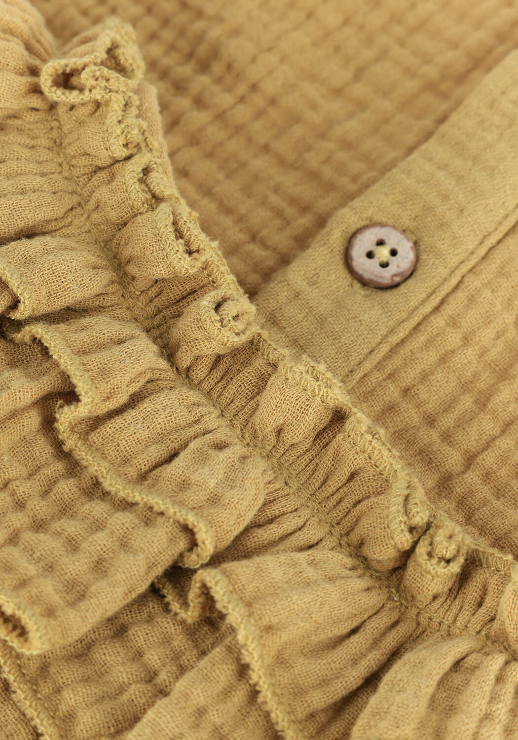 Ocker LIL' ATELIER Blusen NMFLEDOLIE LS LOOSE SHORT SHIRT - large