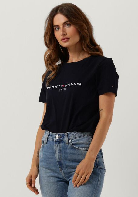 Dunkelblau TOMMY HILFIGER T-shirt HERITAGE HILFIGER C-NK REG TEE - large