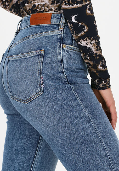 Blaue SCOTCH & SODA Slim fit jeans HIGH FIVE HIGH-RISE SLIM CONTA - large