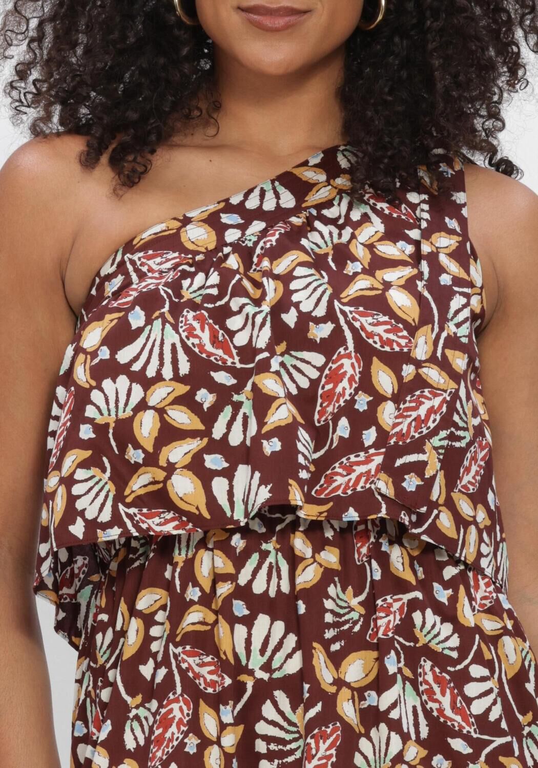 Braune VANESSA BRUNO Maxikleid CORA - large