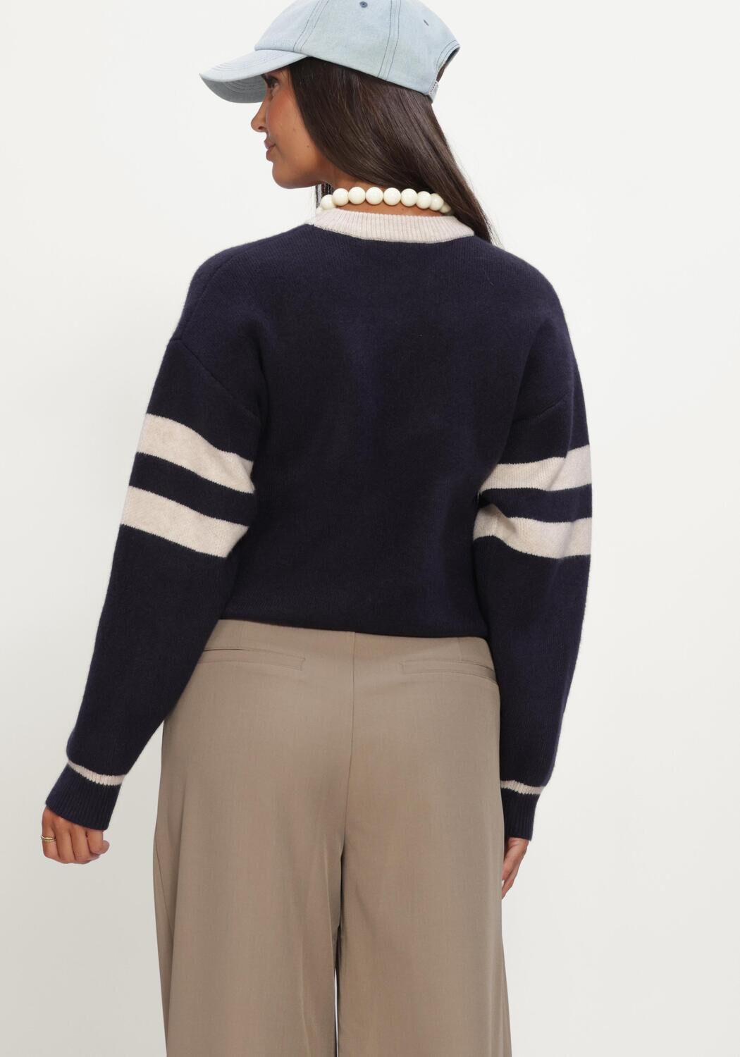 Dunkelblau CO'COUTURE Pullover ROWCC COCO LOGO KNIT - large