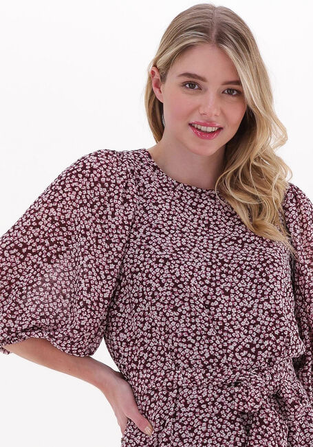 Cognacfarbene CATWALK JUNKIE Minikleid DR DAWN FLOWERS - large