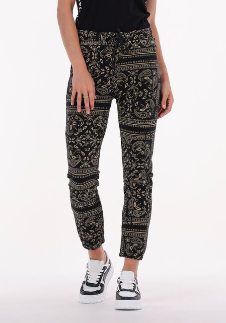 Schwarze 10DAYS Jogginghose CROPPED JOGGER PAISLEY - large
