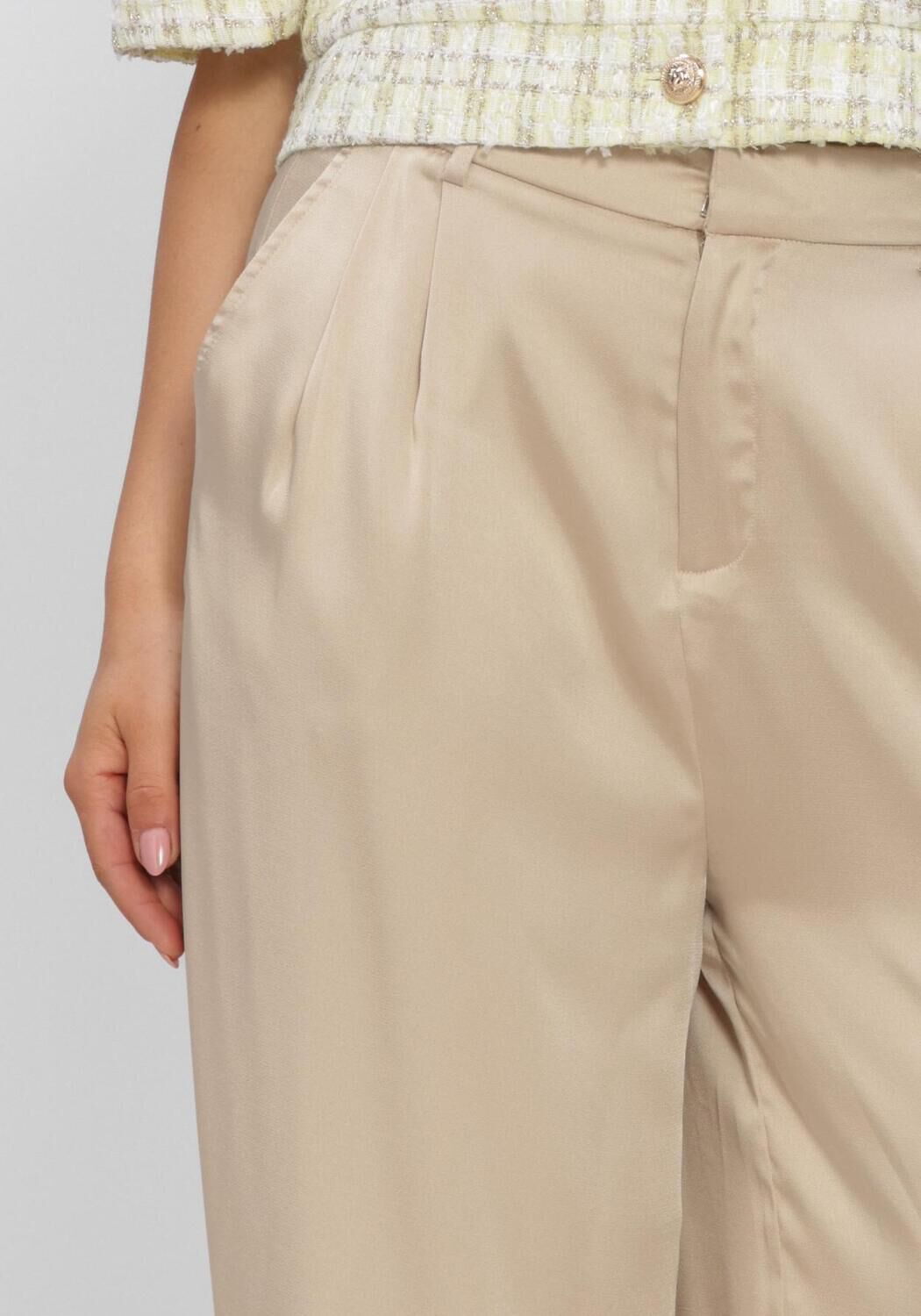 Sand NEO NOIR Hosen FAYLA DRAPY SATIN BALLOON - large