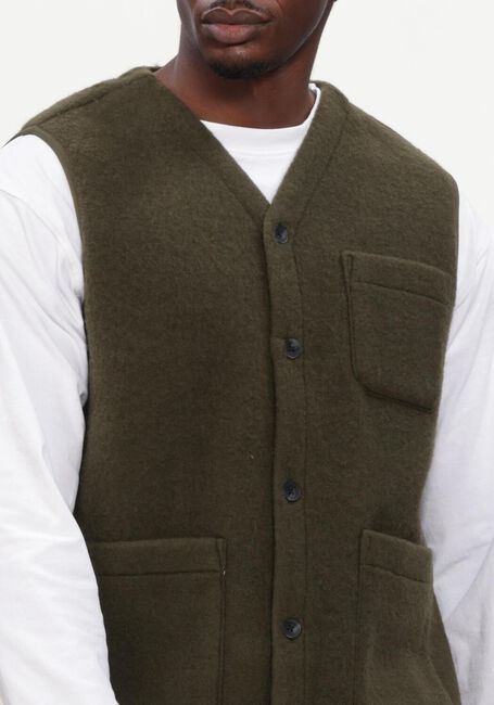 Gr&uuml;ne ANERKJENDT Strickjacke AKRASMUS BOILED WOOL - large