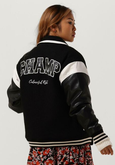 Schwarze COLOURFUL REBEL Jack CHARLEY BASEBALL JACKET - large