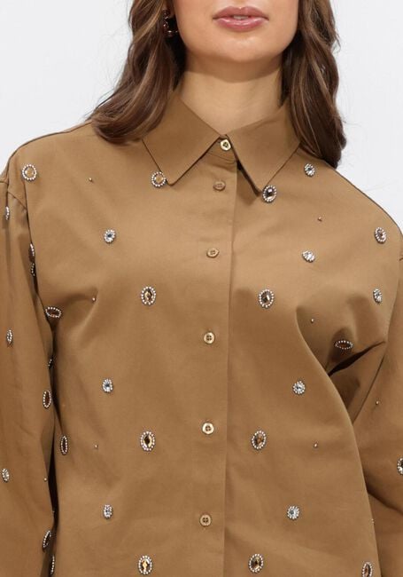 Camelfarbene SILVIAN HEACH Blusen SHIRT HESTUA - large