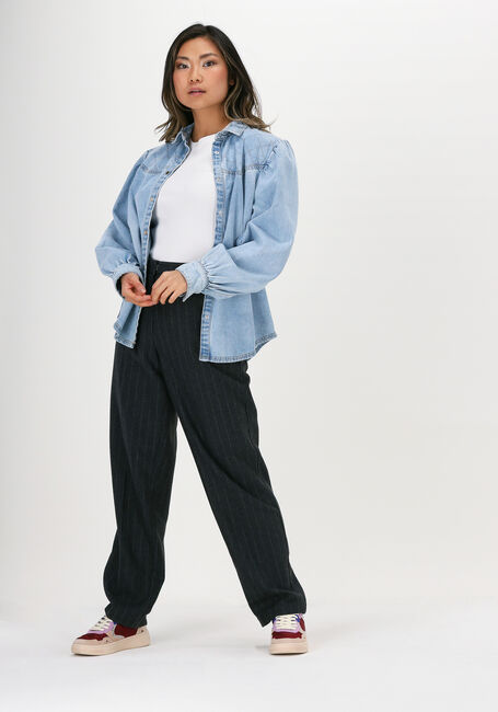 Graue SELECTED FEMME Hose SLFMERCY HW TAPERED WOOL PANT - large