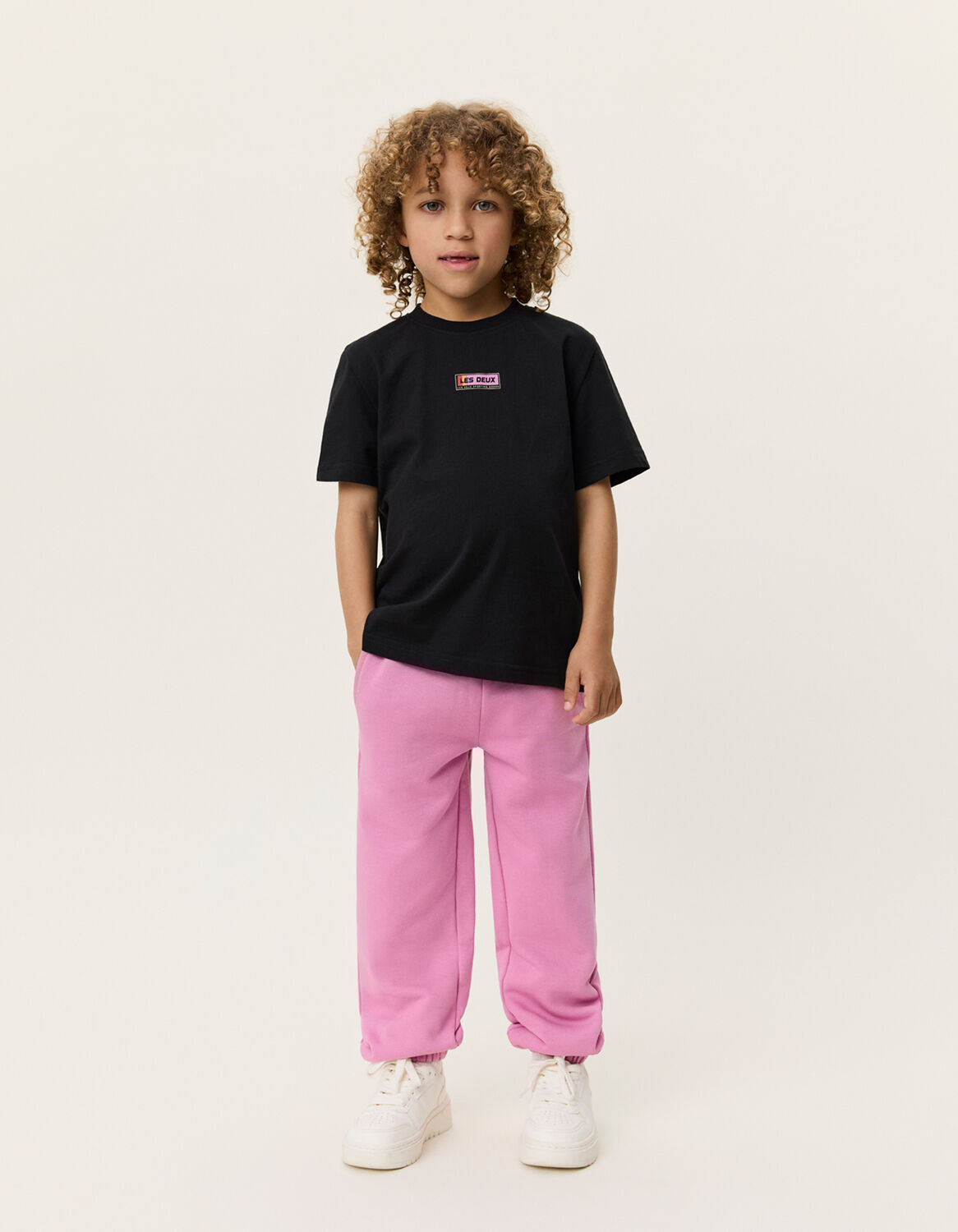 Schwarze LES DEUX T-shirt SPORT LOGO T-SHIRT - large