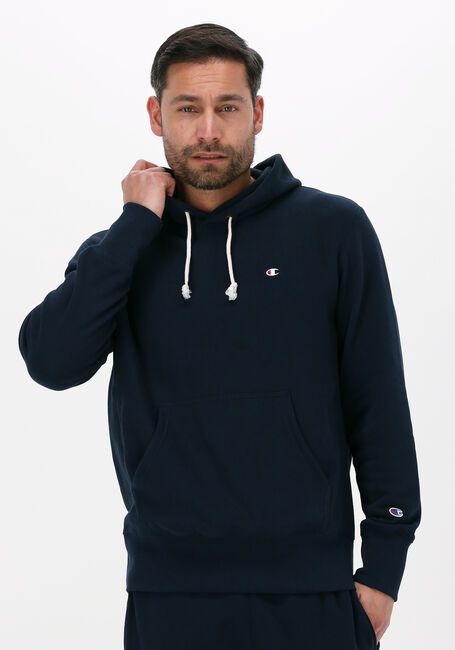 Dunkelblau CHAMPION Sweatshirt HOODED SWEATSHIRT MEN - large