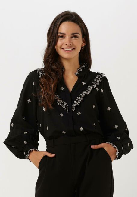 Schwarze NEO NOIR Blusen DEGAS BLOUSE - large