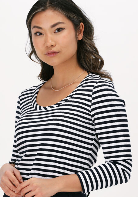 Blaue VANILIA Top STRIPE ROUND - large