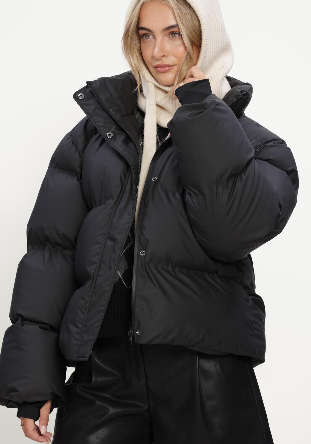 Schwarze NOTRE-V Wattierte Jack NV-IDE - large