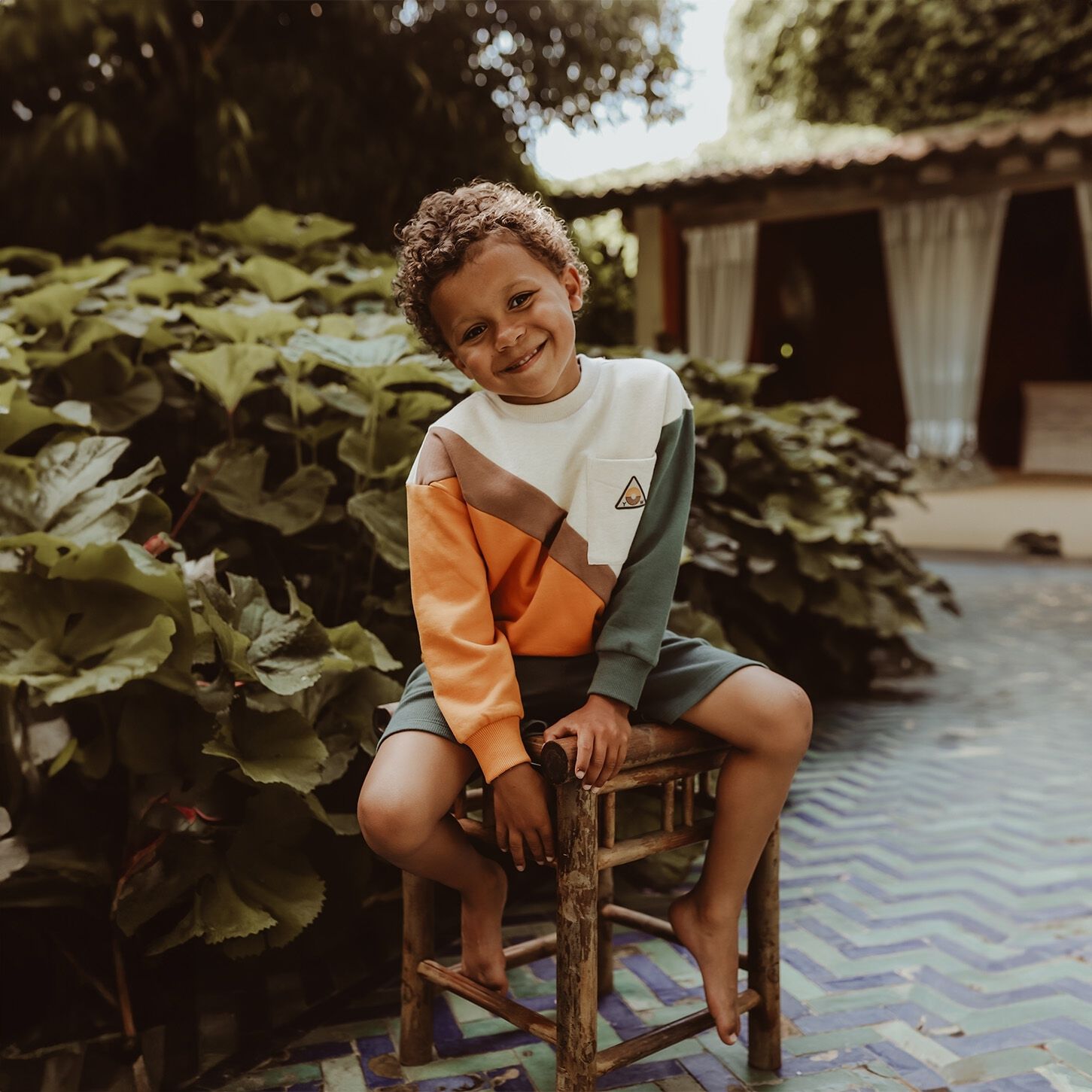 Mehrfarbige/Bunte YOUR WISHES Sweatshirt MADDOX - large