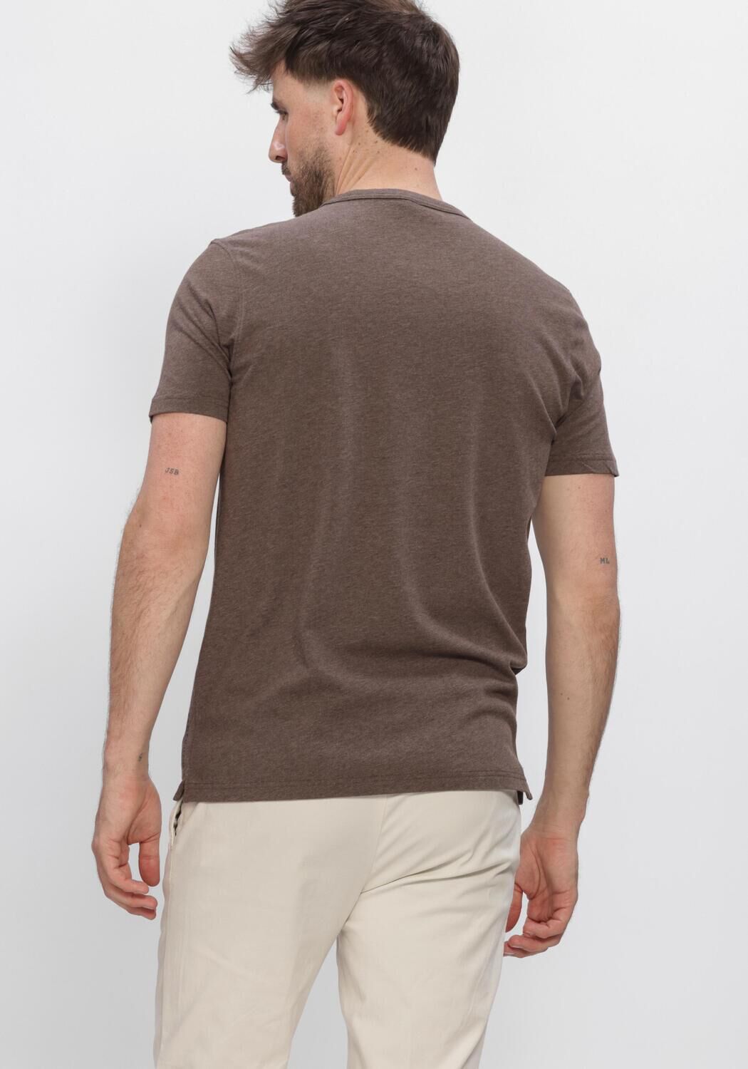 Braune PROFUOMO T-shirt T-SHIRT CREW NECK JERSEY - large