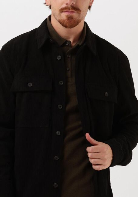 Schwarze COLOURFUL REBEL Overshirt LOGAN CORDUROY SHIRT - large