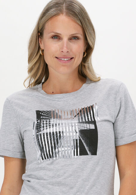 Graue SUMMUM T-shirt TEE SKYSCRAPER ARTWORK COTTON  - large