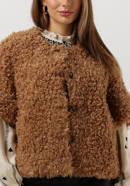 Braune SUMMUM Gilet JACKET FAUX FUR - large