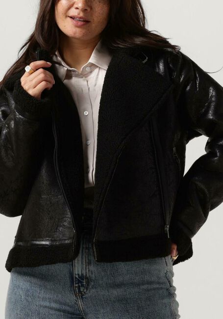 Schwarze NEO NOIR Teddy-Jacke SADIE TEDDY JACKET - large