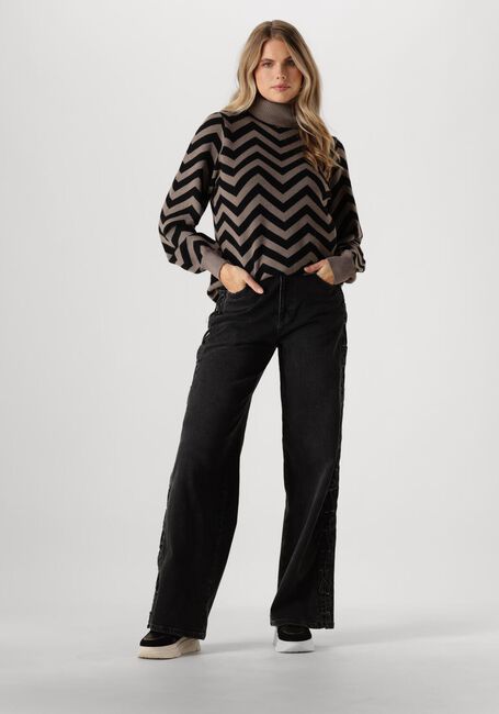 Braune OBJECT Pullover OBJRAY L/S KNIT ROLLNECK - large