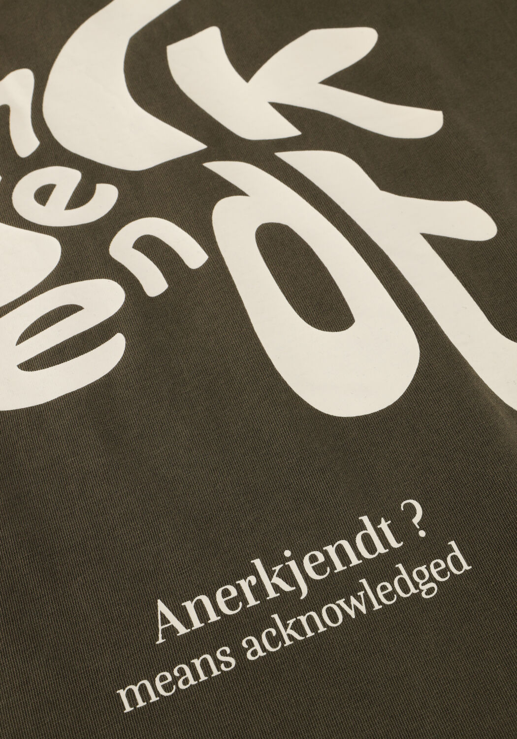 Dunkelgr&uuml;n ANERKJENDT T-shirt AKVILLADS ANERKJENDT? PRINT S/S TEE - large