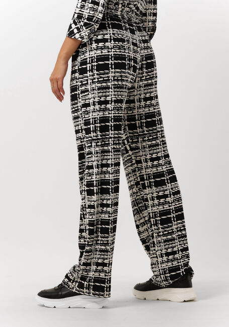 Schwarze VANILIA Hose DUO CHECK PANTS - large