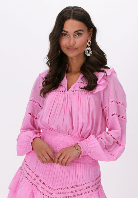 Hell-Pink NEO NOIR Blusen AROMA S VOILE BLOUSE - large