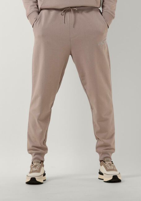 Beige TOMMY JEANS Jogginghose TJM REG SIGNATURE SWEATPANTS - large