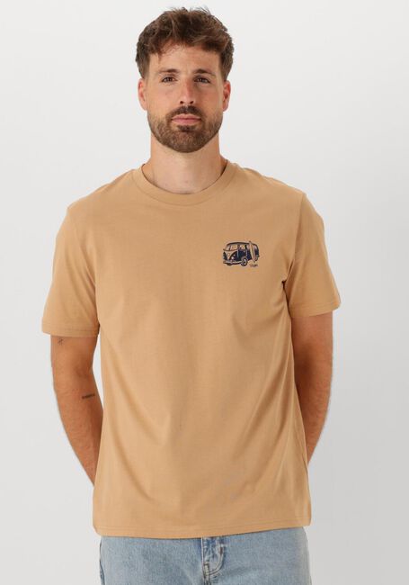 Camelfarbene STRØM Clothing T-shirt T-SHIRT - large