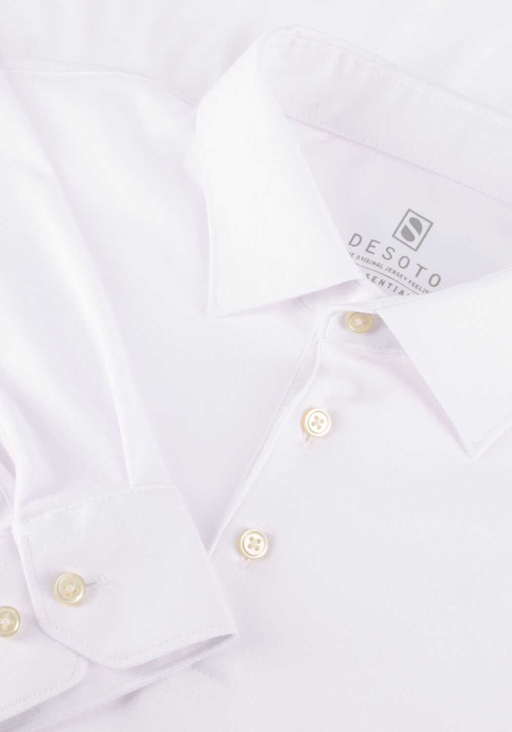 Wei&szlig;e DESOTO Polo-Shirt ESSENTIAL POLO KENT 1/1 - large