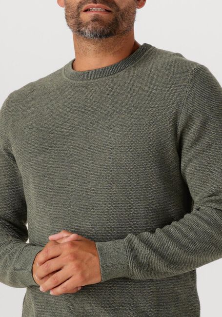 Grüne SELECTED HOMME Pullover SLHROSS LS KNIT STRUCTURE CREW NECK NOOS - large