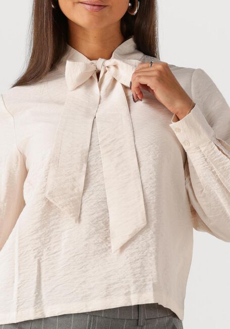 Creme OBJECT Blusen OBJJACIRA L/S RE BOW SHIRT - large