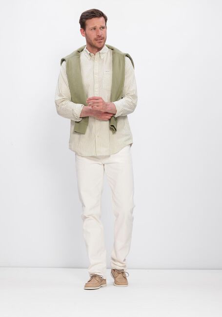 Gr&uuml;ne BARBOUR Casual-Oberhemd CRESSWELL SEERSUCKER - large