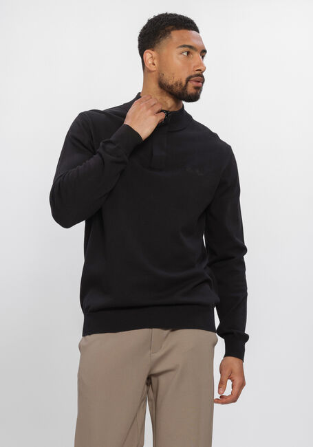 Schwarze PURE PATH Pullover LIGHT WEIGHT HIDDEN HALF-ZIP - large