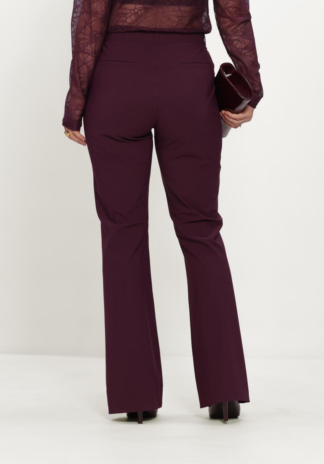 Bordeaux STUDIO ANNELOES Hose FLAIR BONDED TROUSERS - large